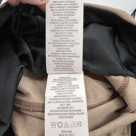 Lysse Faux Suede Brown Leggings High Rise XL Work Career Western Rodeo - Picture 6 of 6